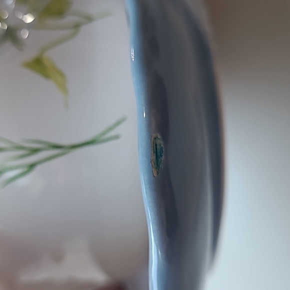 Covered Butter Dish Floral Pig Ceramic Farmhouse Country Cottagecore Chipped - Picture 11 of 13